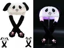 Load image into Gallery viewer, Kocozo Rabbit Hat with Moving Ears Cute Cartoon Toy Hat Airbag Kawaii Funny Toy Cap Kids Plush Toy Birthday Gift Hat for Girls