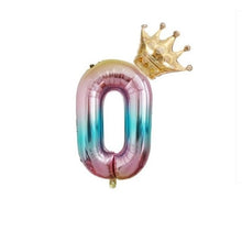 Load image into Gallery viewer, 32inch Digital Balloons Toys Kids Happy Birthday Party Theme Decor Cartoon Inflatable Party Hat Column Gift Toys for Children