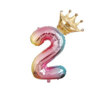 Load image into Gallery viewer, 32inch Digital Balloons Toys Kids Happy Birthday Party Theme Decor Cartoon Inflatable Party Hat Column Gift Toys for Children